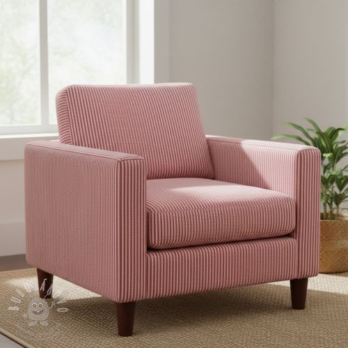 Dekorációs anyag DOBBY Colored stripe cherry