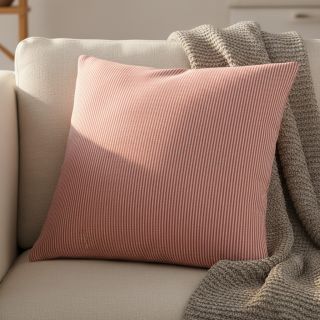 Dekorációs anyag DOBBY Colored stripe poppy red