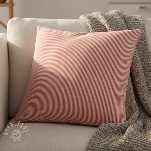 Dekorációs anyag DOBBY Colored stripe poppy red