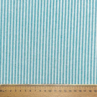Dekorációs anyag DOBBY Colored stripe turquoise