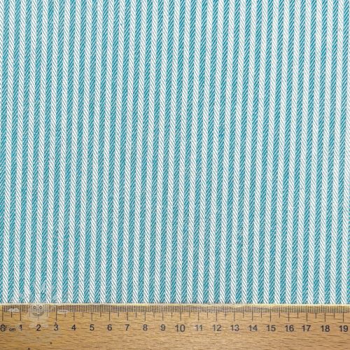 Dekorációs anyag DOBBY Colored stripe turquoise