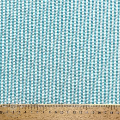Dekorációs anyag DOBBY Colored stripe turquoise