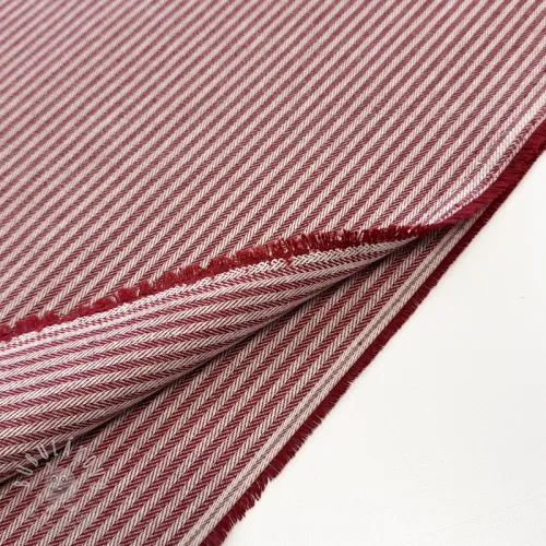 Dekorációs anyag DOBBY Colored stripe burgundy