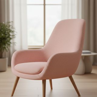 Dekorációs anyag DOBBY Colored stripe light pink