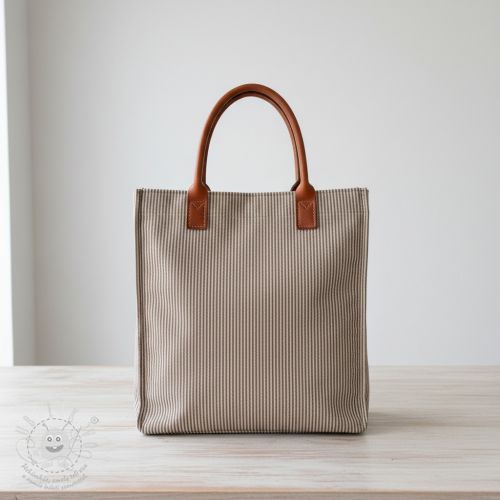 Dekorációs anyag DOBBY Colored stripe coffee