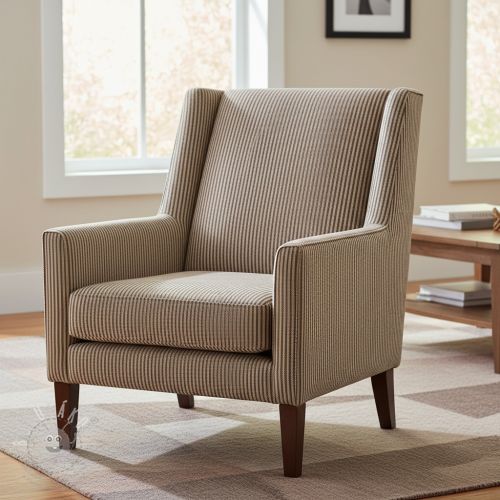 Dekorációs anyag DOBBY Colored stripe coffee