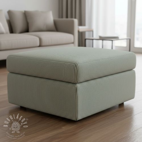 Dekorációs anyag DOBBY Colored stripe bottle green