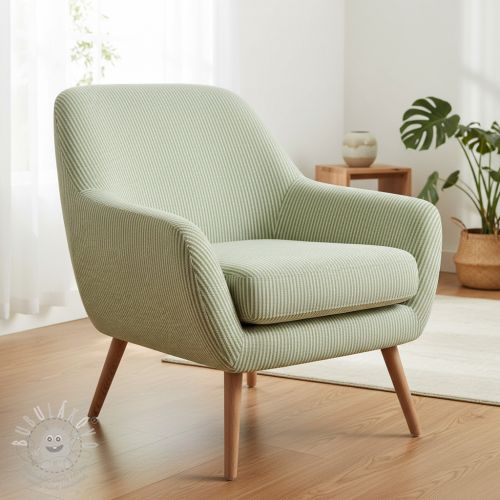 Dekorációs anyag DOBBY Colored stripe light green