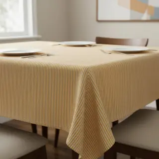 Dekorációs anyag DOBBY Colored stripe ochre