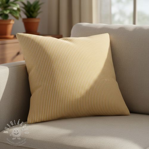 Dekorációs anyag DOBBY Colored stripe ochre