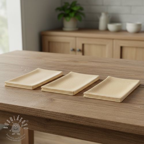 Dekorációs anyag DOBBY Colored stripe ochre