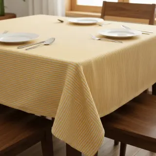 Dekorációs anyag DOBBY Colored stripe warm yellow