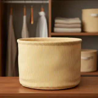 Dekorációs anyag DOBBY Colored stripe warm yellow