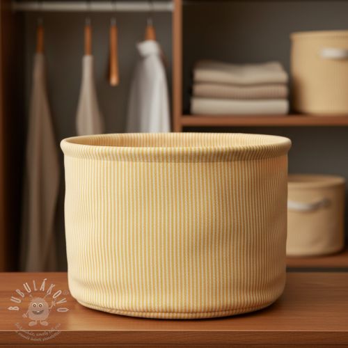 Dekorációs anyag DOBBY Colored stripe warm yellow