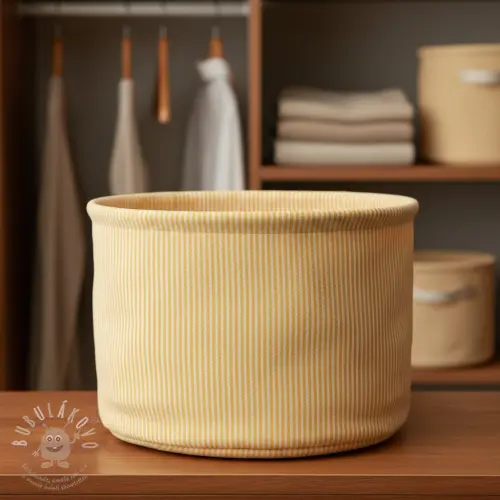 Dekorációs anyag DOBBY Colored stripe warm yellow