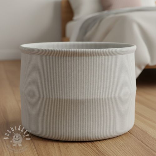 Dekorációs anyag DOBBY Colored stripe light grey