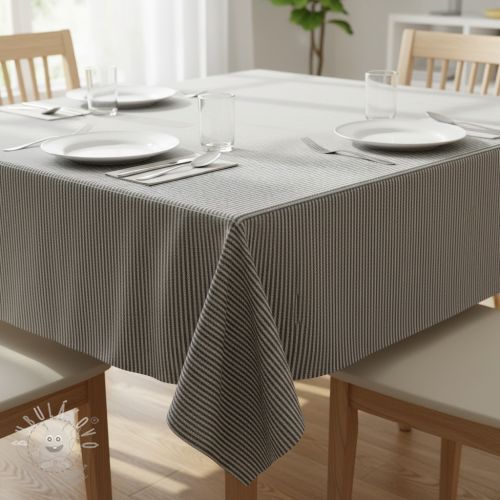 Dekorációs anyag DOBBY Colored stripe black