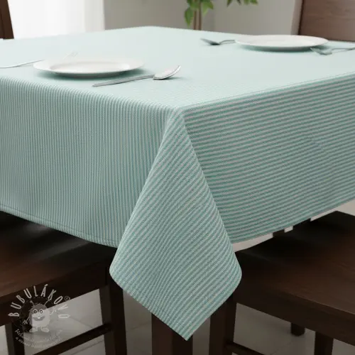 Dekorációs anyag DOBBY Colored stripe mint