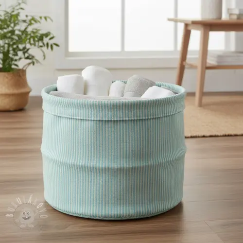 Dekorációs anyag DOBBY Colored stripe mint