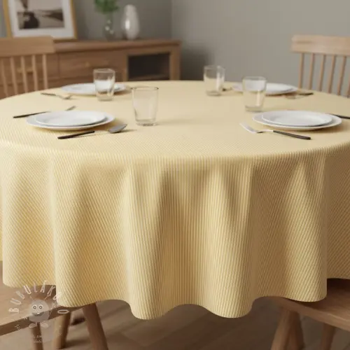 Dekorációs anyag DOBBY Colored stripe pastel yellow