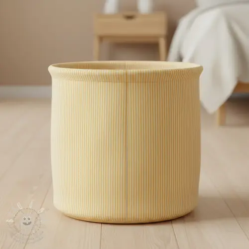 Dekorációs anyag DOBBY Colored stripe pastel yellow