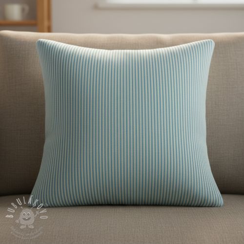 Dekorációs anyag DOBBY Colored stripe turquoise