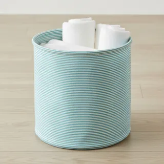 Dekorációs anyag DOBBY Colored stripe turquoise