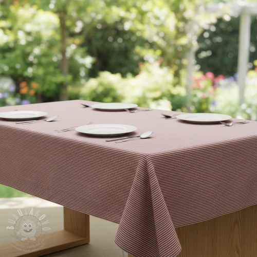 Dekorációs anyag DOBBY Colored stripe burgundy