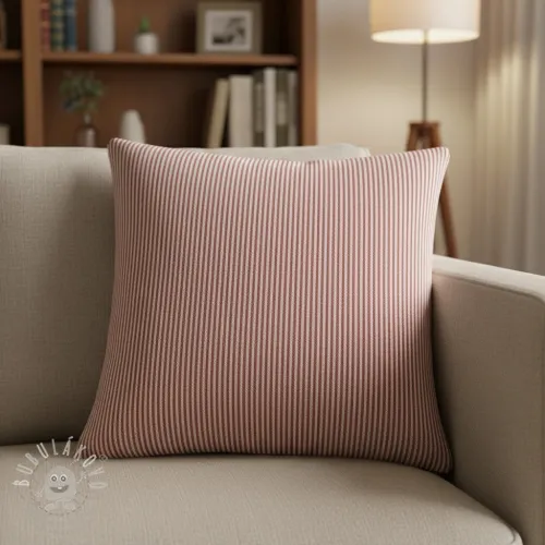 Dekorációs anyag DOBBY Colored stripe burgundy