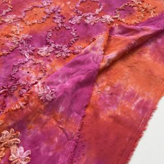 Pamutvászon TIE DYE EMBROIDERY Eva tape design F