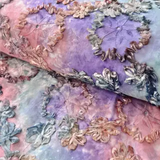 Pamutvászon TIE DYE EMBROIDERY Eva tape design C
