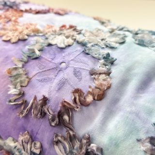 Pamutvászon TIE DYE EMBROIDERY Eva tape design C