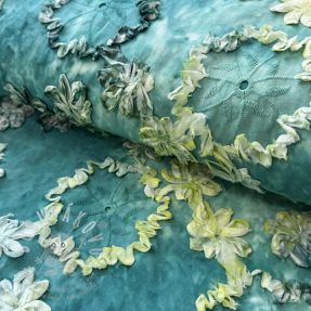 Pamutvászon TIE DYE EMBROIDERY Eva tape design B