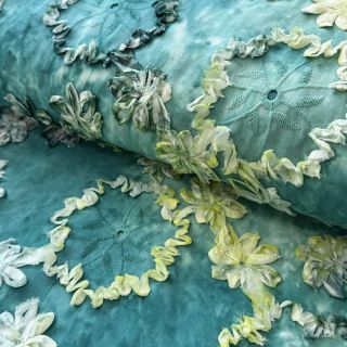 Pamutvászon TIE DYE EMBROIDERY Eva tape design B