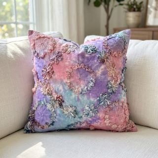 Pamutvászon TIE DYE EMBROIDERY Eva tape design C