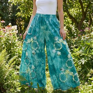 Pamutvászon TIE DYE EMBROIDERY Eva tape design B