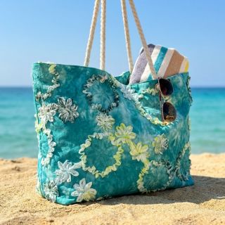 Pamutvászon TIE DYE EMBROIDERY Eva tape design B