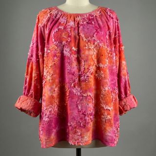 Pamutvászon TIE DYE EMBROIDERY Eva tape design F