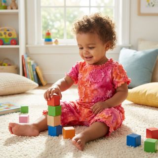 Pamutvászon TIE DYE EMBROIDERY Eva tape design F