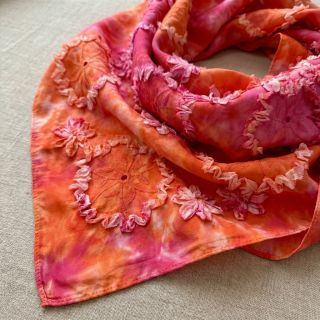 Pamutvászon TIE DYE EMBROIDERY Eva tape design F