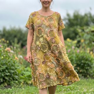 Pamutvászon TIE DYE EMBROIDERY Eva tape design E