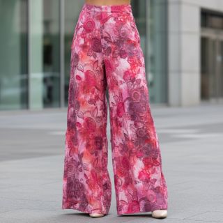 Pamutvászon TIE DYE EMBROIDERY Flora design D