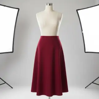 Kordbársony vékony dark cerise