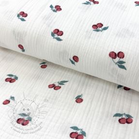 Dupla géz/muszlin Fruits cherry ORGANIC