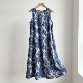 Pamutvászon JEANS Embroidery Flowers white