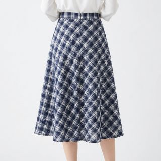 Pamutvászon YARN DYED BRUSHED Check EMBROIDERY navy