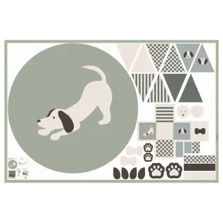 Pamutvászon Dog PANEL digital print