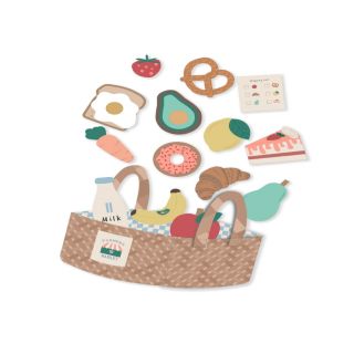 Pamutvászon Farmers market PANEL digital print