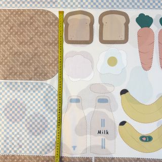 Pamutvászon Farmers market PANEL digital print