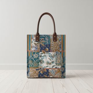 Dekorációs anyag jacquard Basmati allover bleu